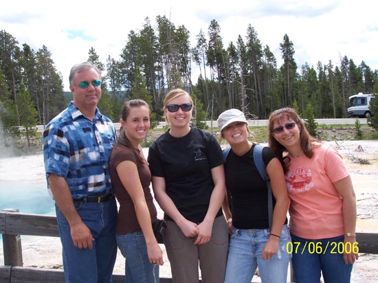 2006 family reunion in Yellowstone National Park